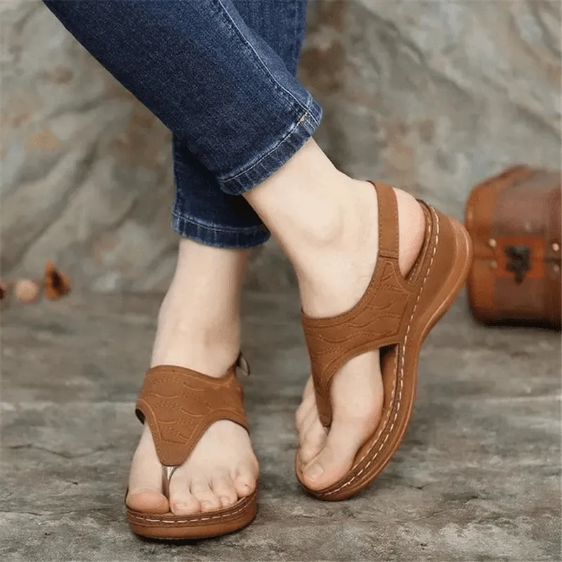 Uniqcloud Arch Support Wide Toe Box Clip Toe Sandals