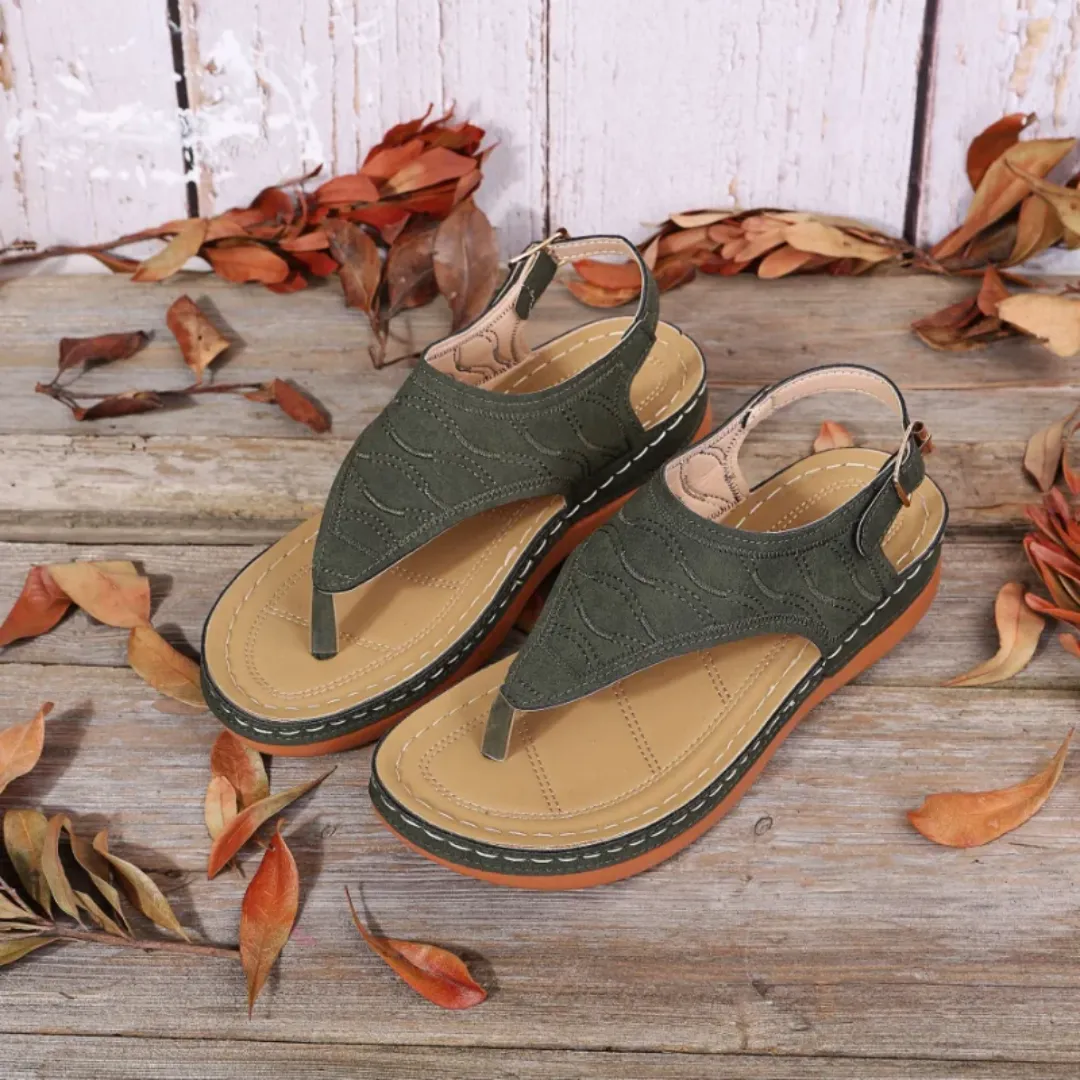 Uniqcloud Arch Support Wide Toe Box Clip Toe Sandals