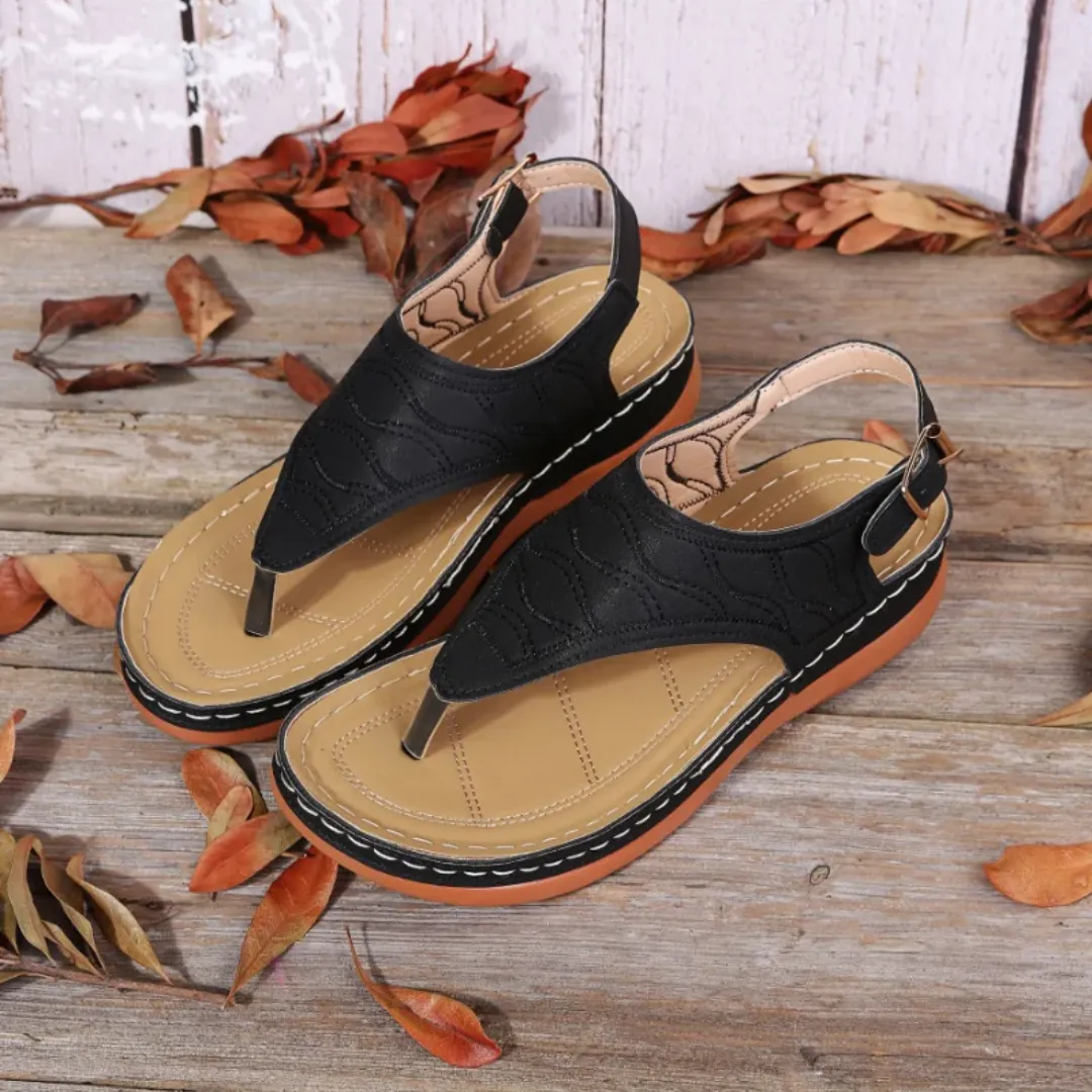 Uniqcloud Arch Support Wide Toe Box Clip Toe Sandals
