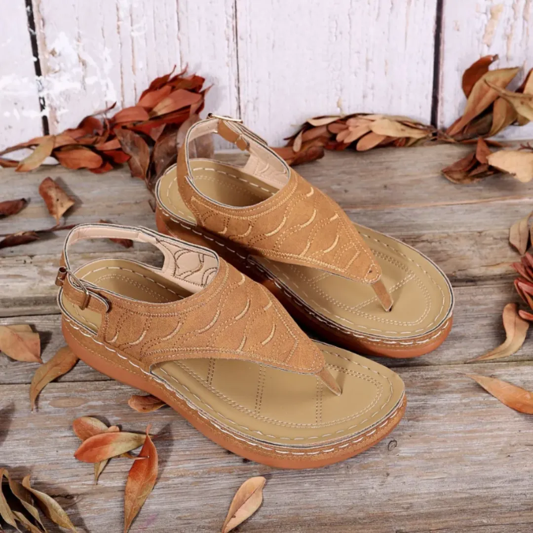 Uniqcloud Arch Support Wide Toe Box Clip Toe Sandals