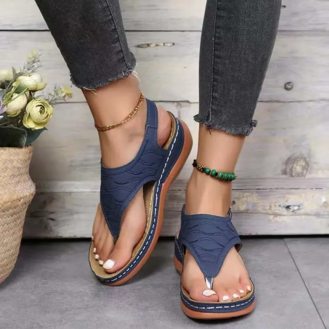 Uniqcloud Arch Support Wide Toe Box Clip Toe Sandals