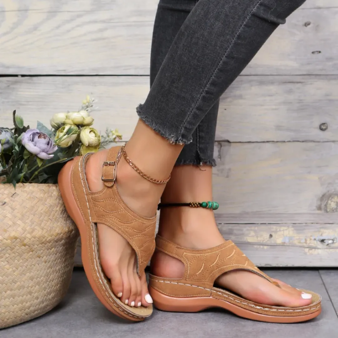 Uniqcloud Arch Support Wide Toe Box Clip Toe Sandals