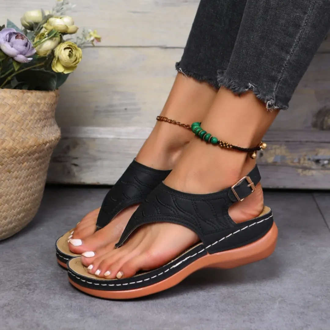 Uniqcloud Arch Support Wide Toe Box Clip Toe Sandals