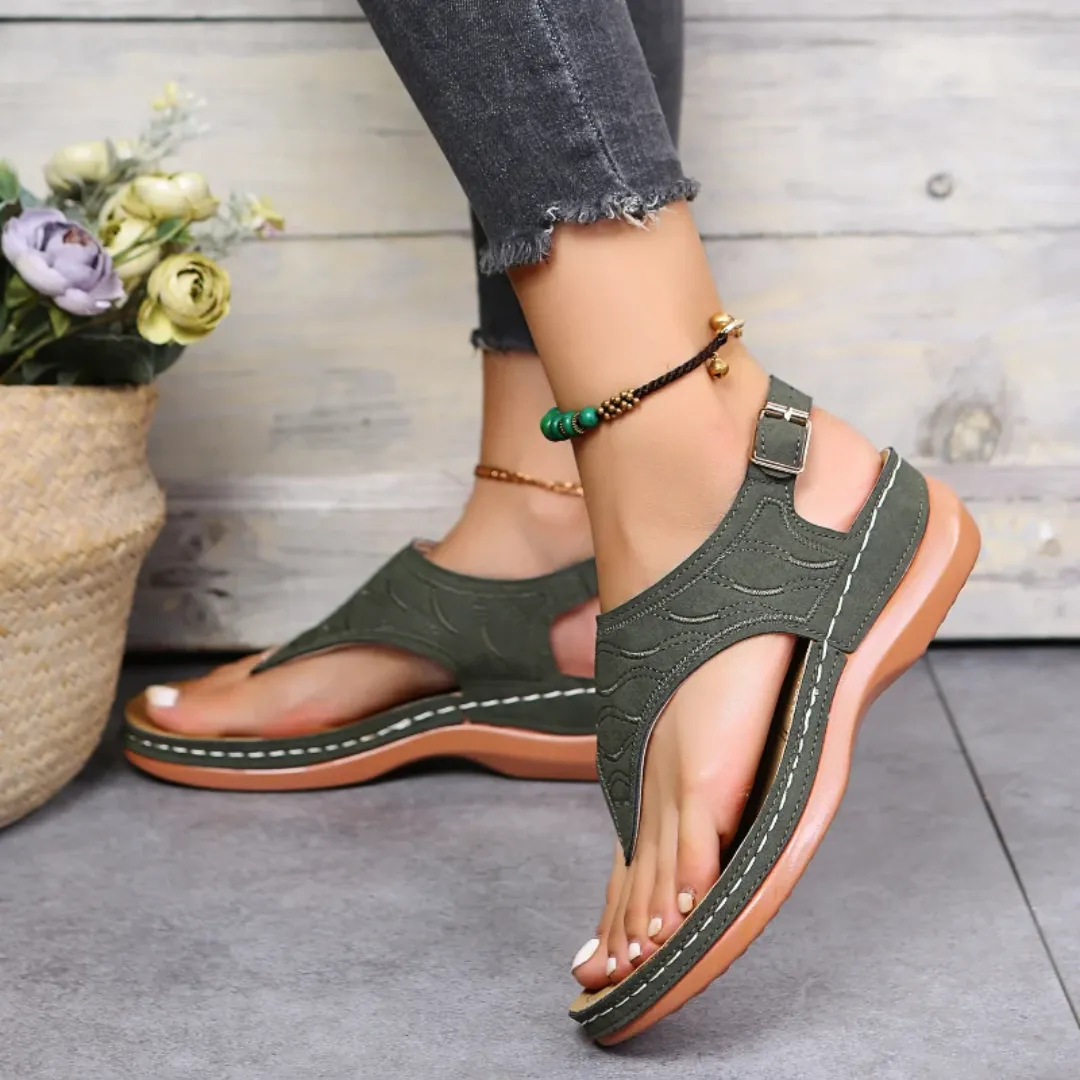 Uniqcloud Arch Support Wide Toe Box Clip Toe Sandals