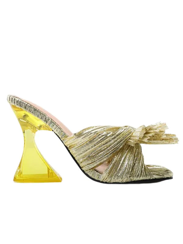 Wedding Shoes Square Toe&Mules