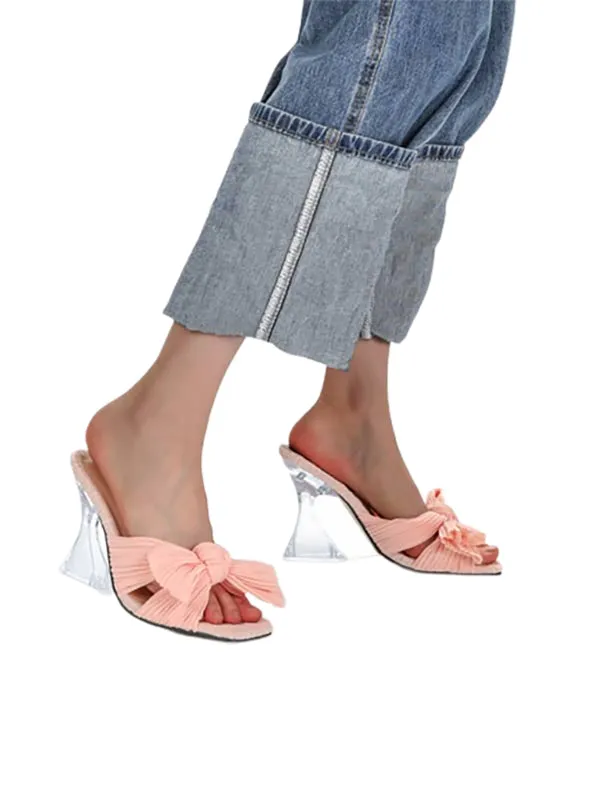 Wedding Shoes Square Toe&Mules