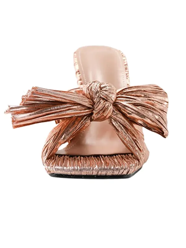 Wedding Shoes Square Toe&Mules