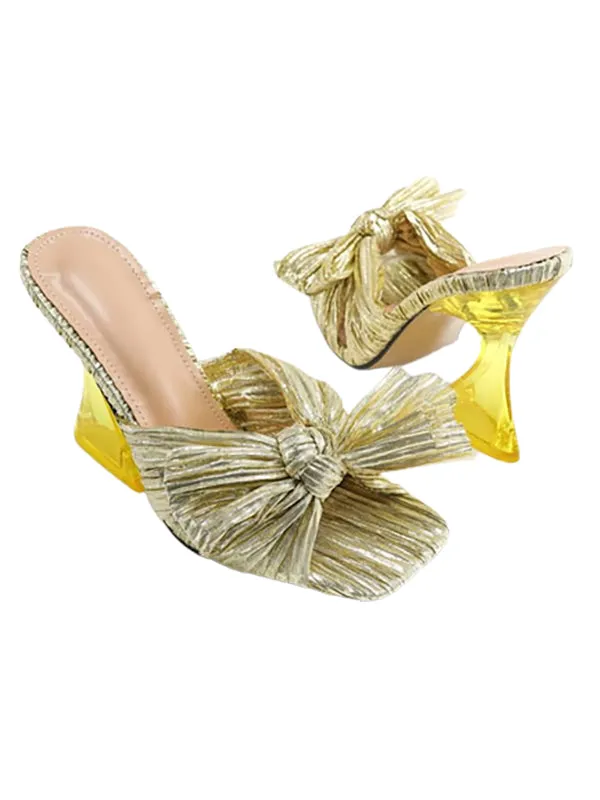 Wedding Shoes Square Toe&Mules
