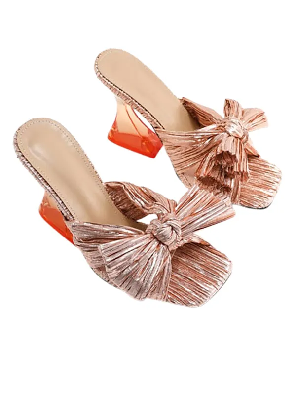 Wedding Shoes Square Toe&Mules