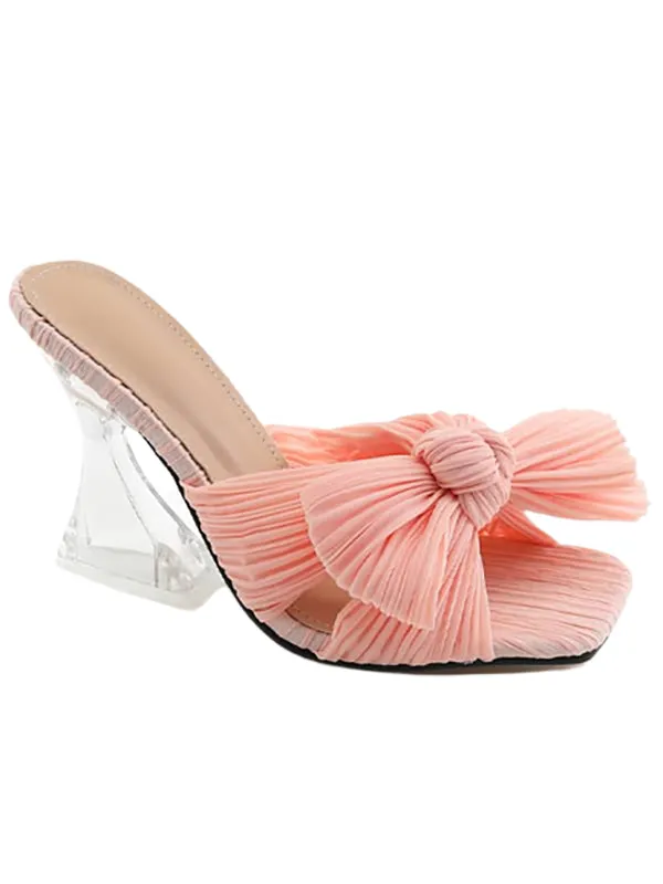 Wedding Shoes Square Toe&Mules