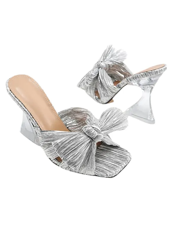Wedding Shoes Square Toe&Mules