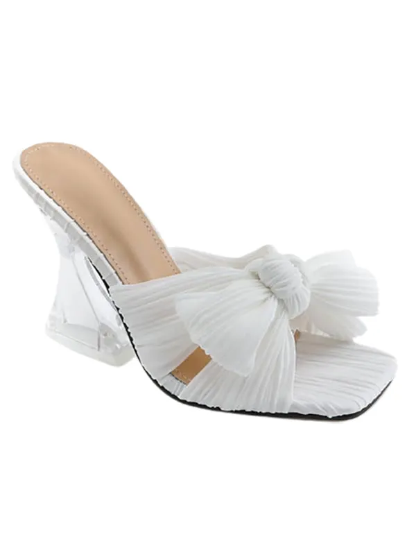 Wedding Shoes Square Toe&Mules