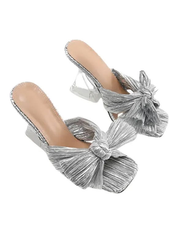 Wedding Shoes Square Toe&Mules