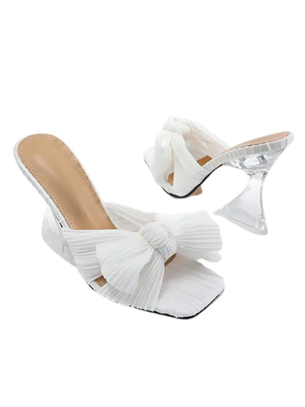 Wedding Shoes Square Toe&Mules