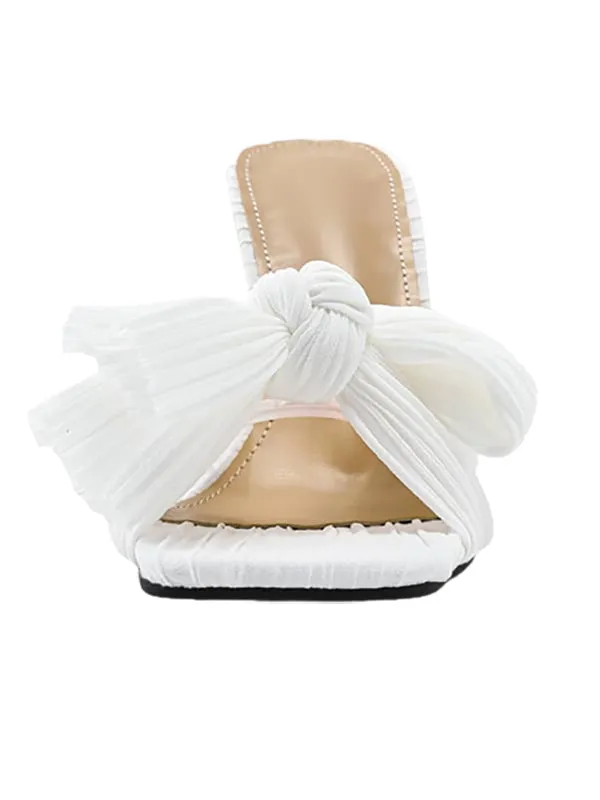Wedding Shoes Square Toe&Mules