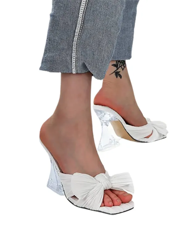 Wedding Shoes Square Toe&Mules