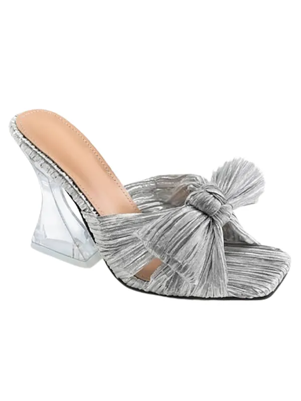 Wedding Shoes Square Toe&Mules