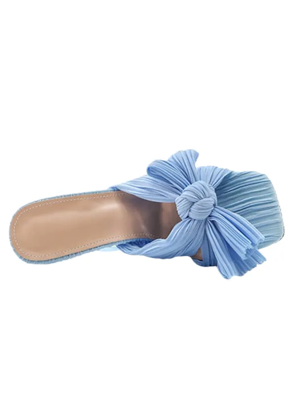 Wedding Shoes Square Toe&Mules