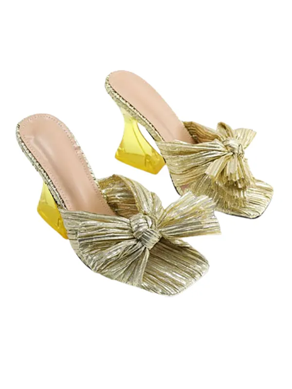Wedding Shoes Square Toe&Mules