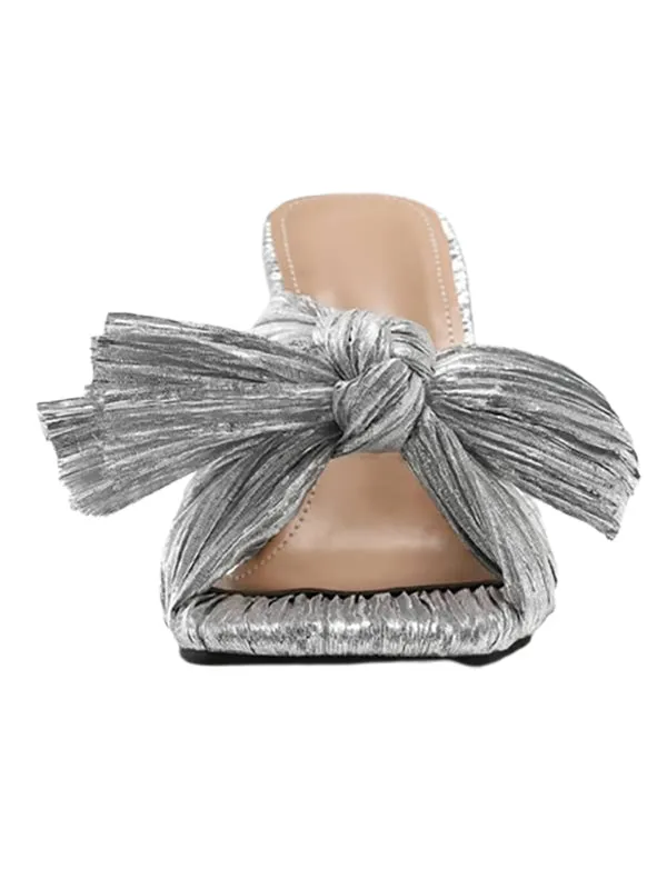 Wedding Shoes Square Toe&Mules