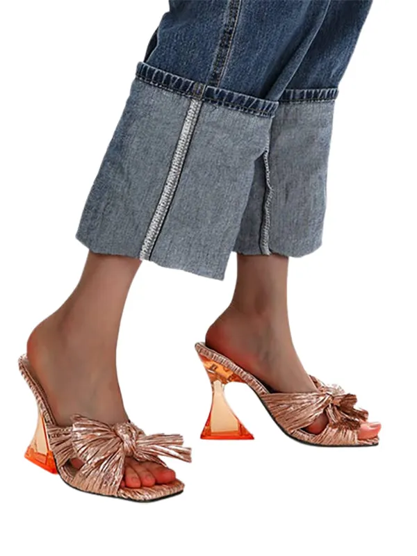 Wedding Shoes Square Toe&Mules