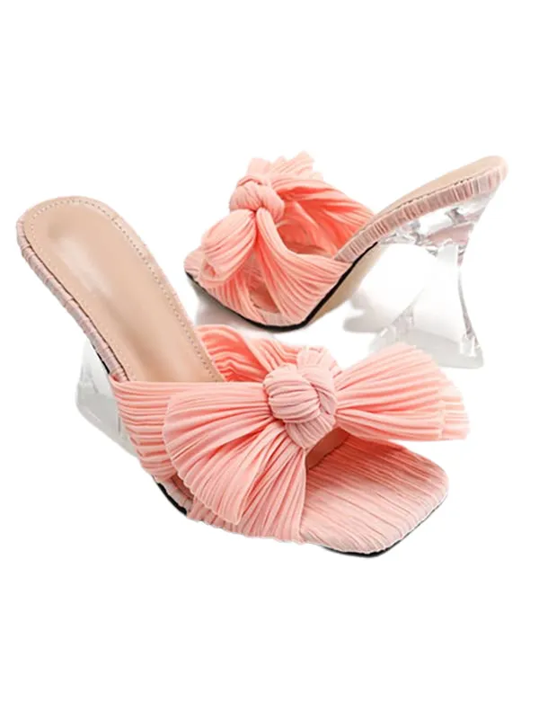Wedding Shoes Square Toe&Mules