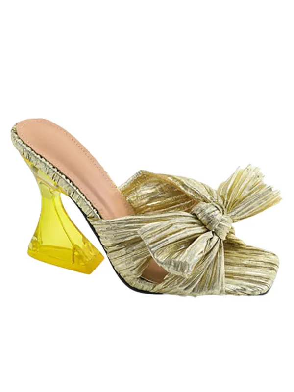 Wedding Shoes Square Toe&Mules