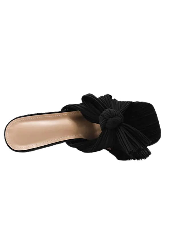 Wedding Shoes Square Toe&Mules