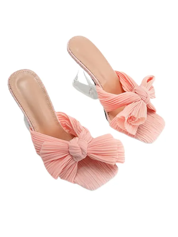 Wedding Shoes Square Toe&Mules