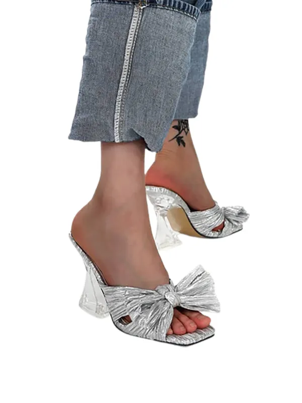 Wedding Shoes Square Toe&Mules
