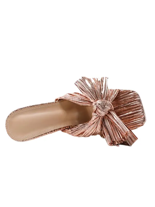 Wedding Shoes Square Toe&Mules