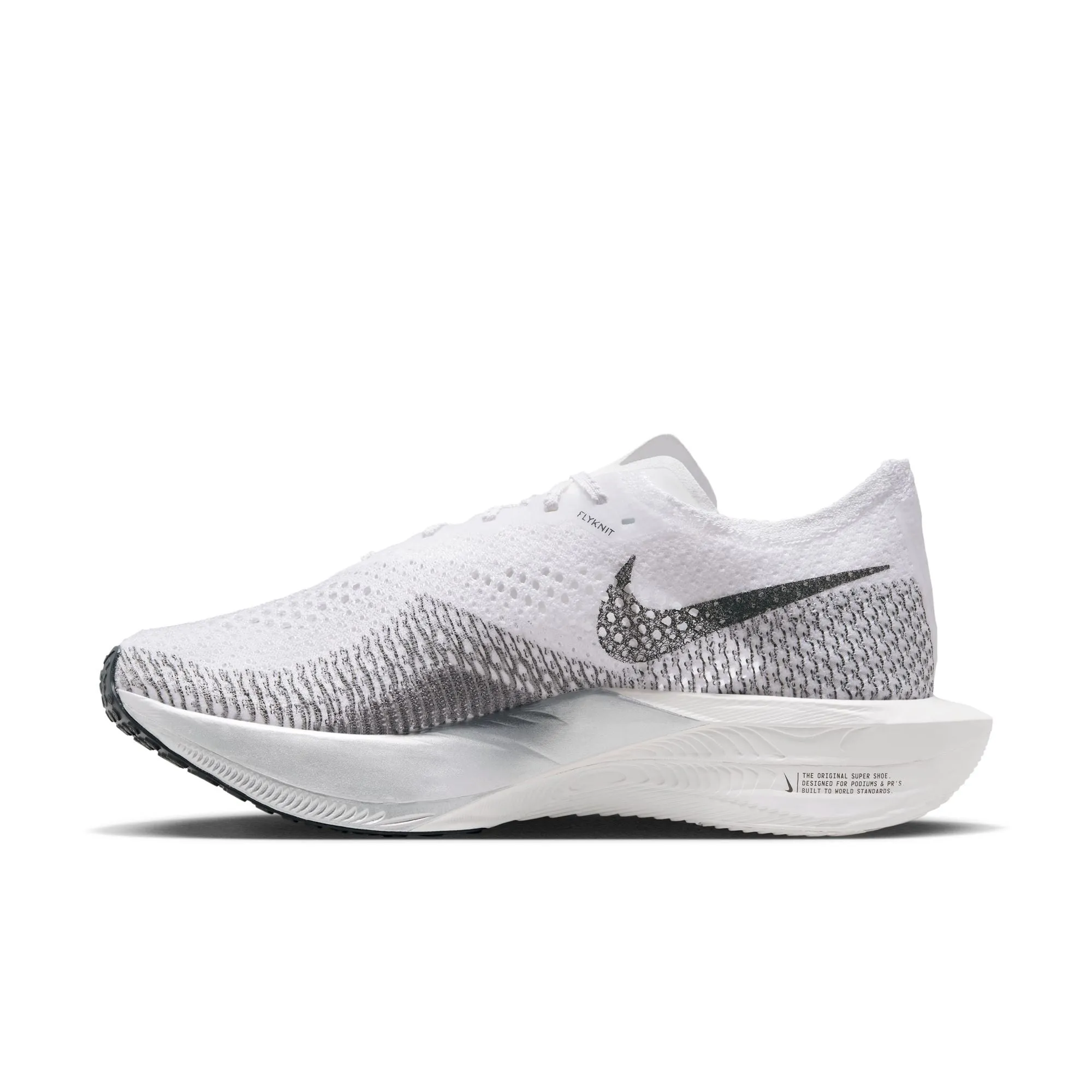 Women’s ZoomX Vaporfly 3 (100 - White/Particle Grey/Metallic Silver/Dark Smoke Grey)