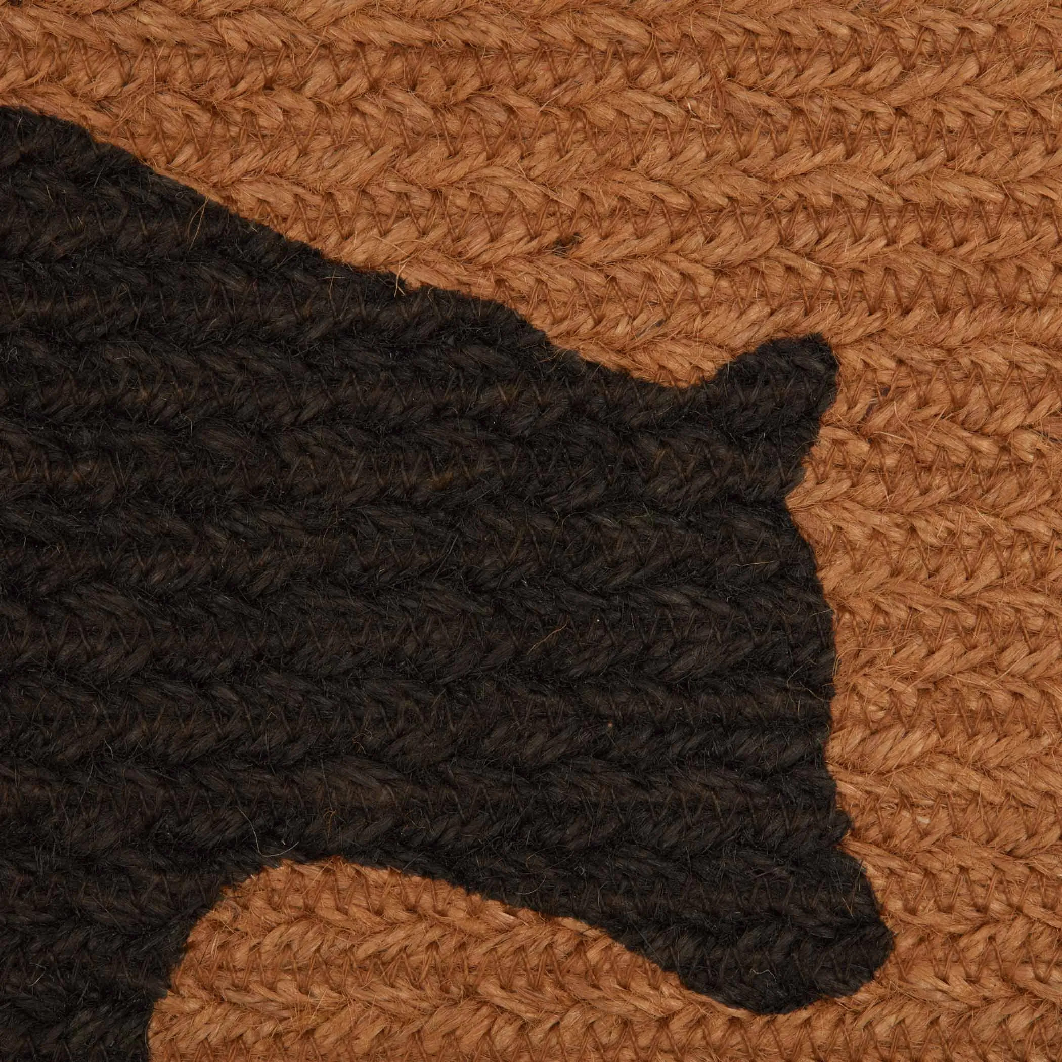 Wyatt Stenciled Bear Jute Table Runner 8" x 24"