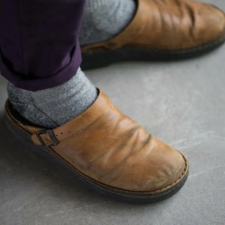 Yani - Orthopedic leather slippers sandals for men